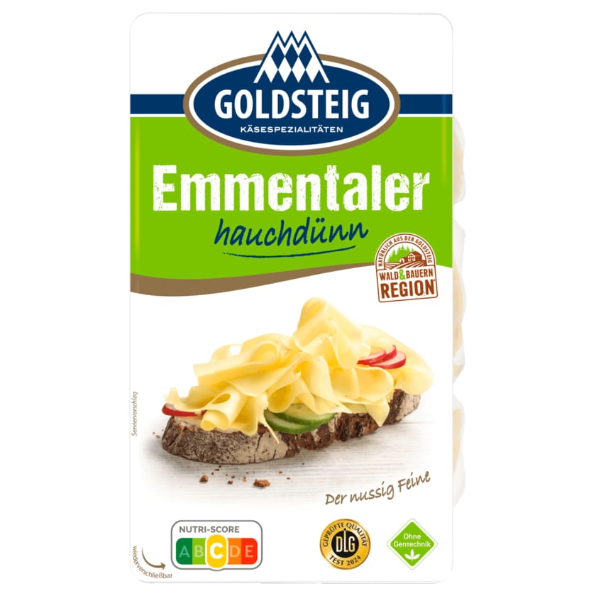 Goldsteig Emmentaler hauchdünne Scheiben 125g